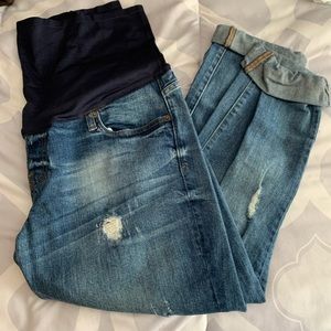 Gap Maternity distressed jeans